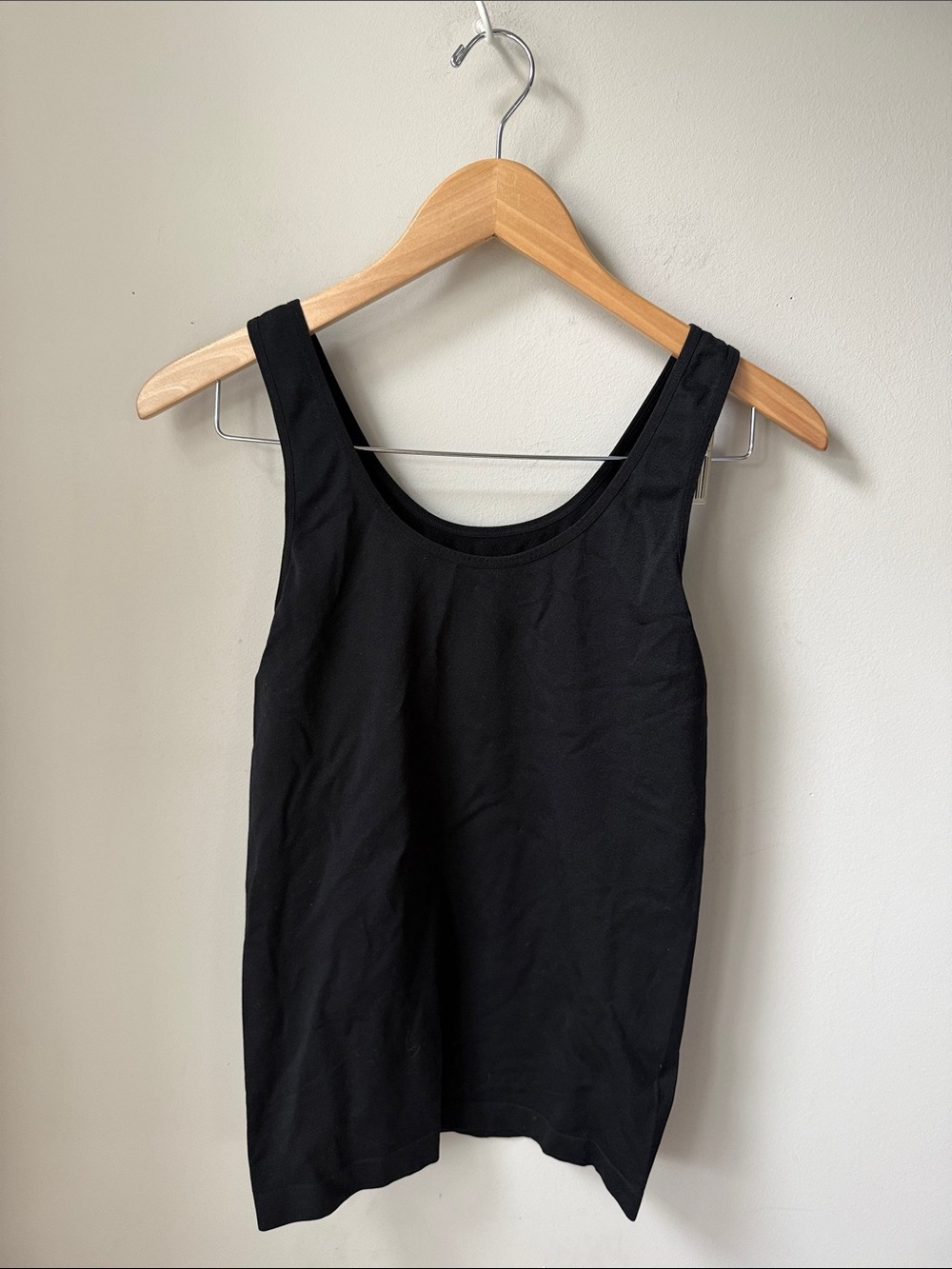 Ophelia Roe Black Shaping Tank Top Stretch Nylon Layering Cami
